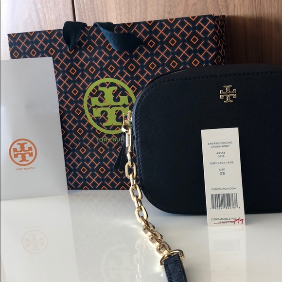 tory burch navy crossbody bag